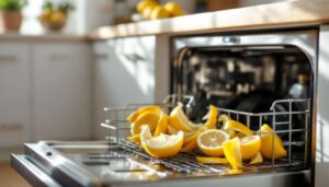 Werfen Sie ausgepresste Zitronenschalen nicht weg: Ab damit in die Spülmaschine für frischen Duft
