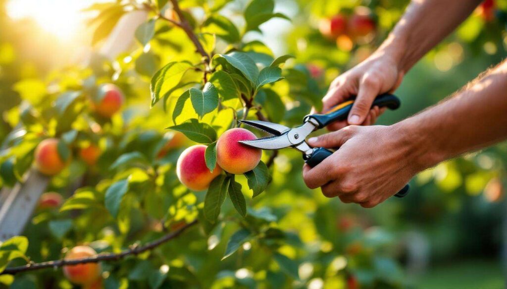 Pfirsichbaum schneiden: Warum diese Obstart im Gegensatz zum Apfel Sommerschnitt braucht