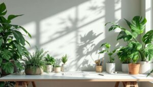 Wie Zimmerpflanzen auf dem Schreibtisch nachweislich Stress reduzieren und die Konzentration im Homeoffice fördern