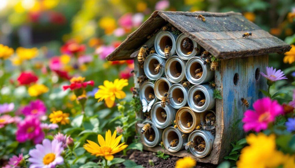 So bauen Sie ein Insektenhotel aus alten Dosen und fördern die Artenvielfalt im Garten